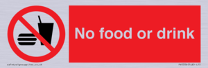 No food or drink